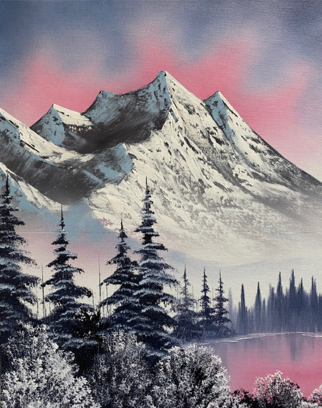 Winter Majesty - Bob Ross Painting